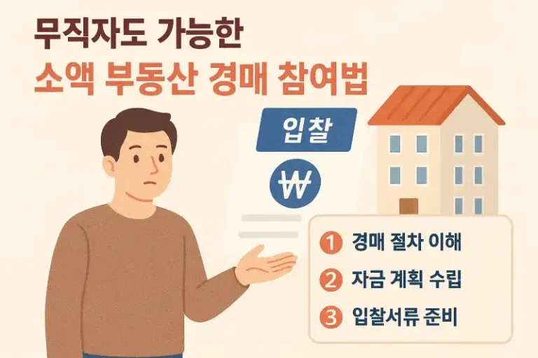 무직자도 가능한 소액 부동산 경매 참여법