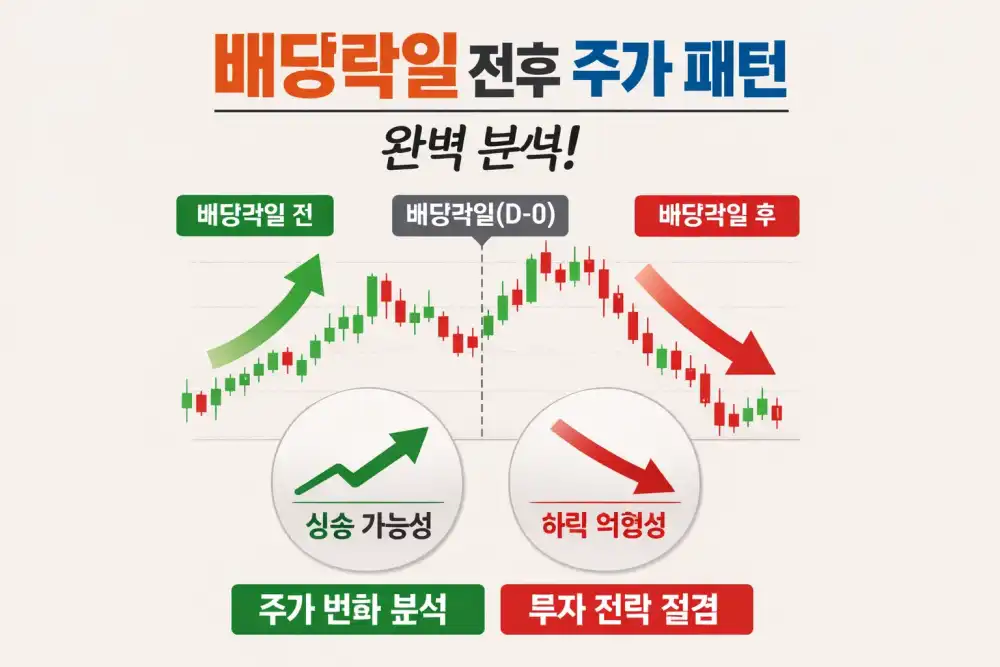 배당락일 전후 주가 패턴 완벽 분석