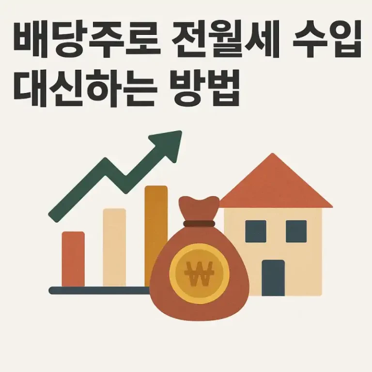 배당주로 전월세 수입 대신하는 방법