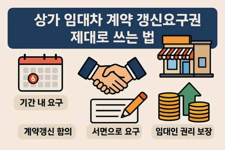 상가 임대차 계약 갱신요구권 제대로 쓰는 법