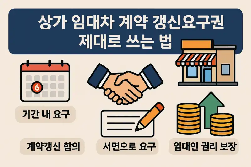 상가 임대차 계약 갱신요구권 제대로 쓰는 법