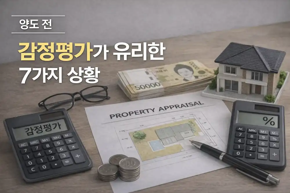 양도 전 감정평가가 유리한 7가지 상황