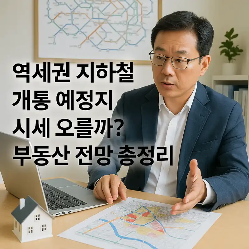 역세권 지하철 개통 예정지 시세 오를까? 부동산 전망 총정리