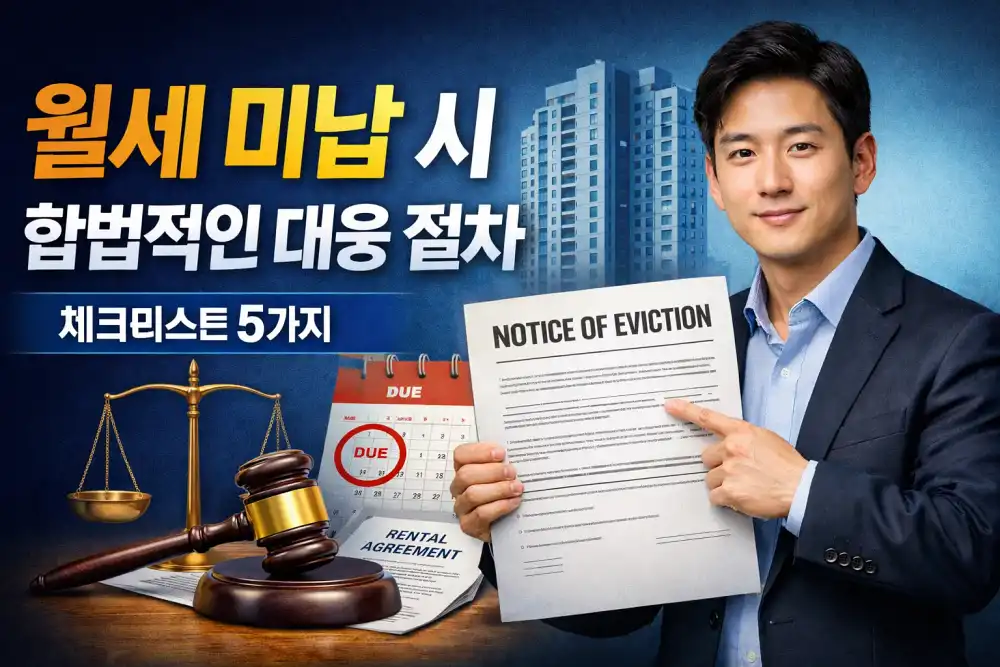 월세 미납 시 합법적인 대응 절차