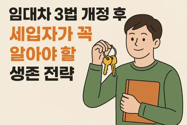 임대차 3법 개정 후 세입자가 꼭 알아야 할 생존 전략