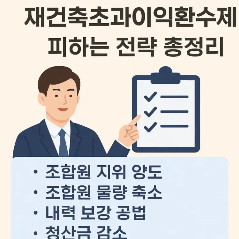 재건축초과이익환수제 피하는 전략 총정리