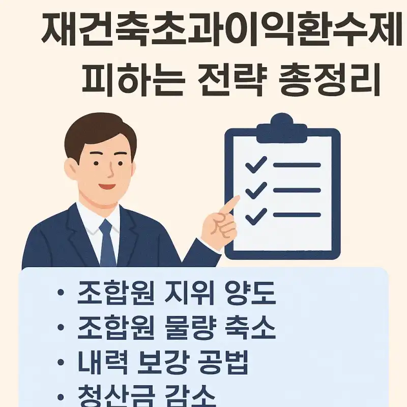 재건축초과이익환수제 피하는 전략 총정리