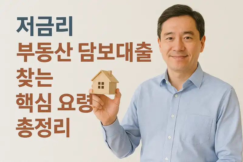 저금리 부동산 담보대출 찾는 핵심 요령 총정리