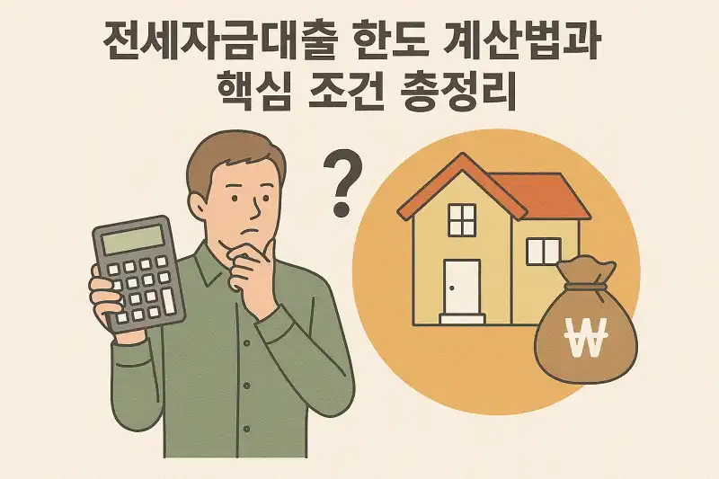 전세자금대출 한도 계산법과 핵심 조건 총정리