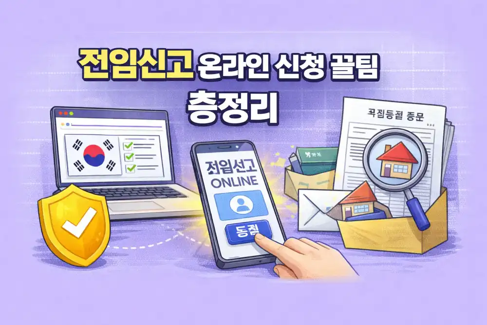 전입신고 온라인 신청 꿀팁 총정리