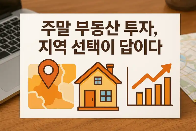 주말 부동산 투자, 지역 선택이 답이다