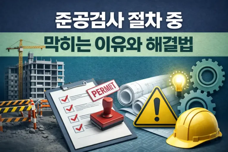 준공검사 절차 중 막히는 이유와 해결법