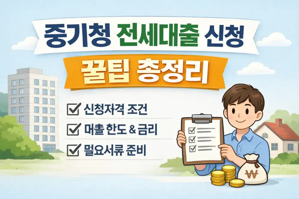 중기청 전세대출 신청 꿀팁 총정리