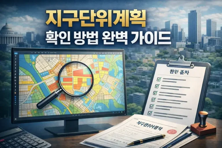 지구단위계획 확인 방법 완벽 가이드