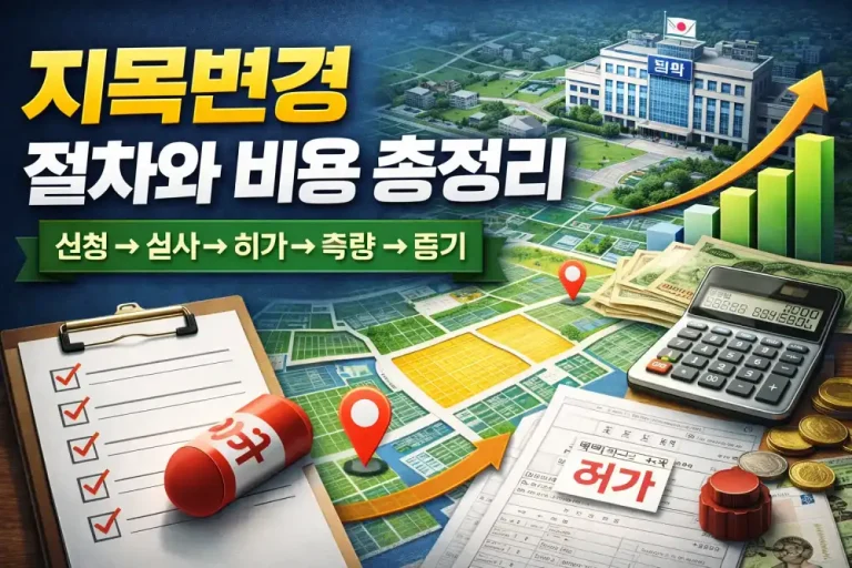 지목변경 절차와 비용 총정리