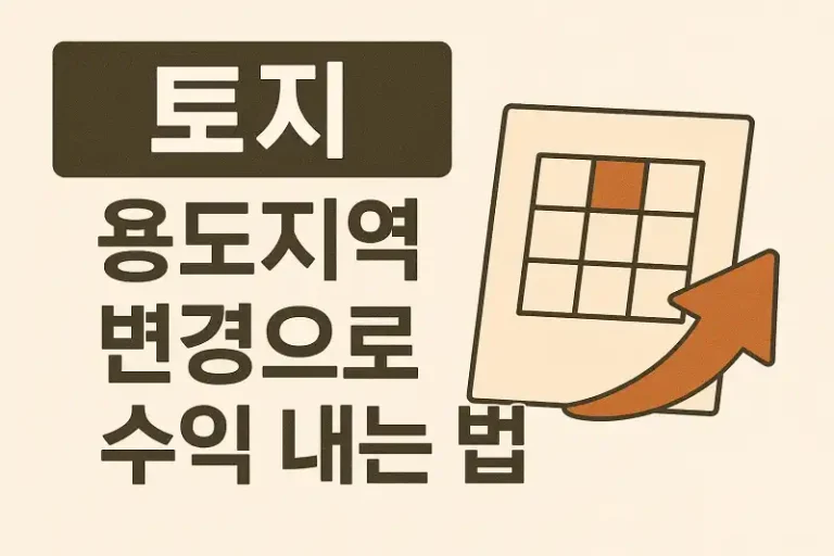 토지 용도지역 변경으로 수익 내는 법