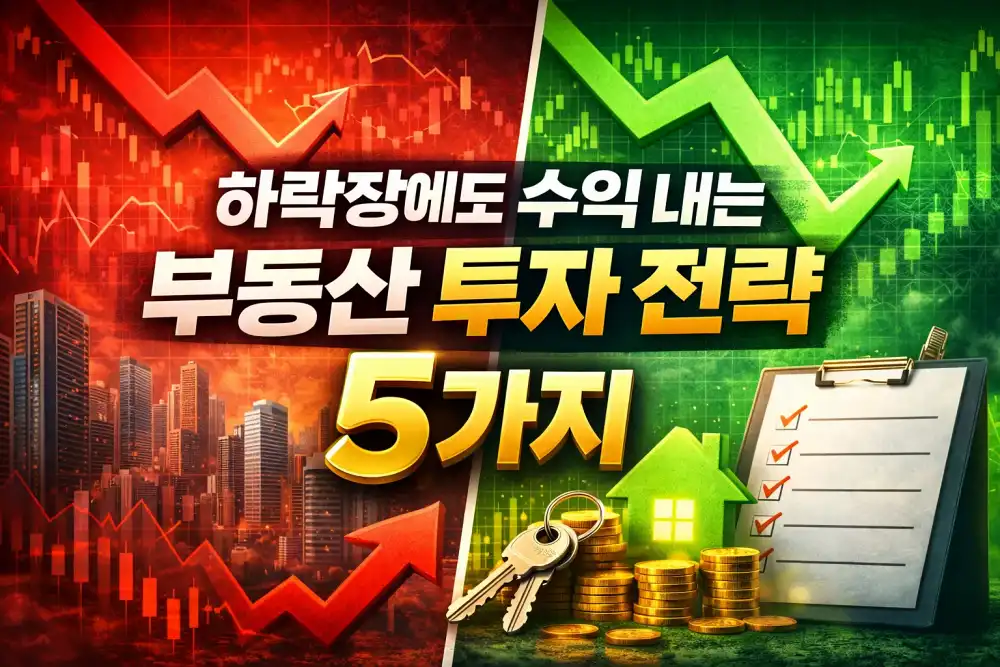 하락장에도 수익 내는 부동산 투자 전략 5가지