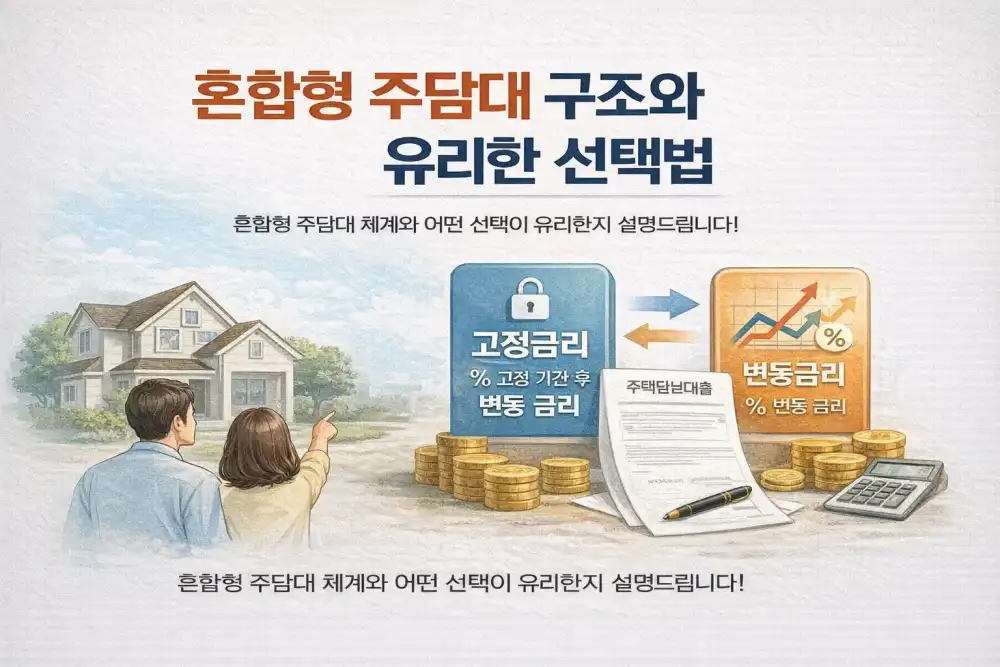 혼합형 주담대 구조와 유리한 선택법