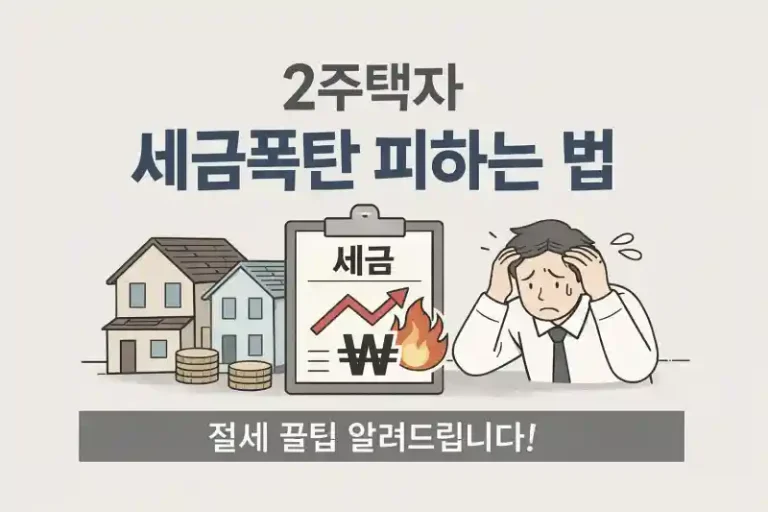2주택자 세금폭탄 피하는 법