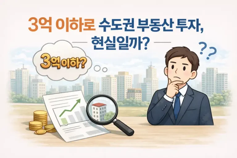3억 이하로 수도권 부동산 투자, 현실일까?