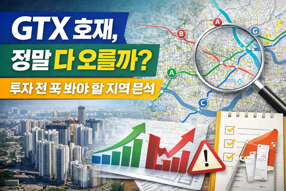 GTX 호재, 정말 다 오를까? 투자 전 꼭 봐야 할 지역 분석