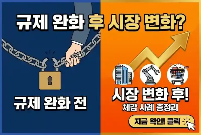 규제 완화 후 시장 변화? 체감 사례 총정리