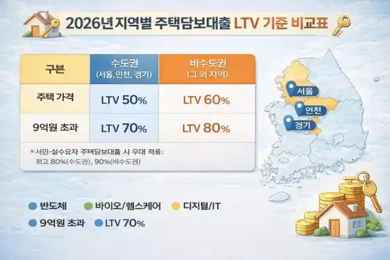 무주택자 대출 얼마까지? 2026 LTV 완화 완벽 정리