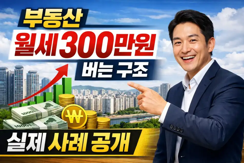 부동산 월세 300만원 버는 구조 실제 사례 공개