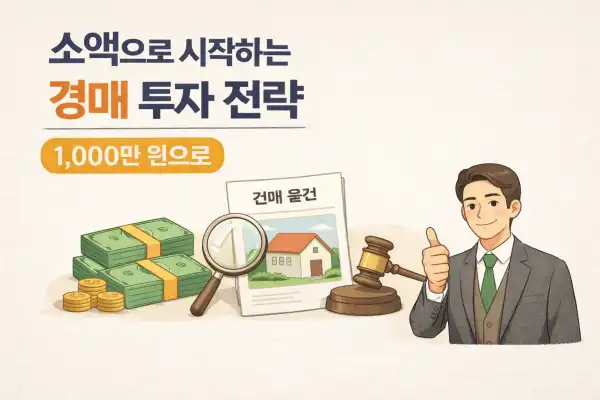소액으로 시작하는 경매 투자 전략, 1,000만 원으로 수익내기