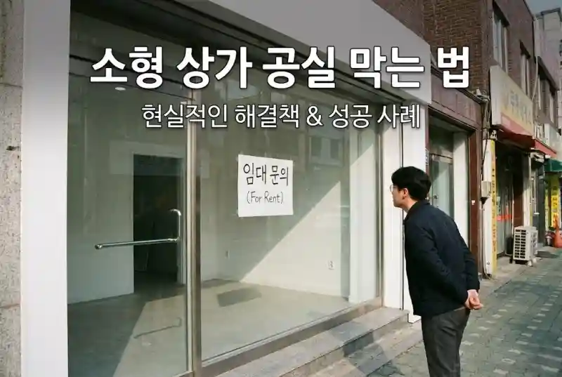 소형 상가 공실 막는법