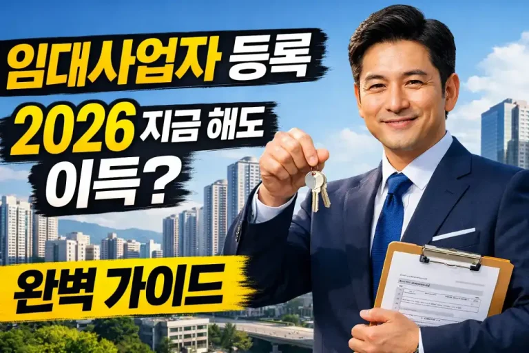 임대사업자 등록, 2026년 지금 해도 이득일까? 완벽 가이드