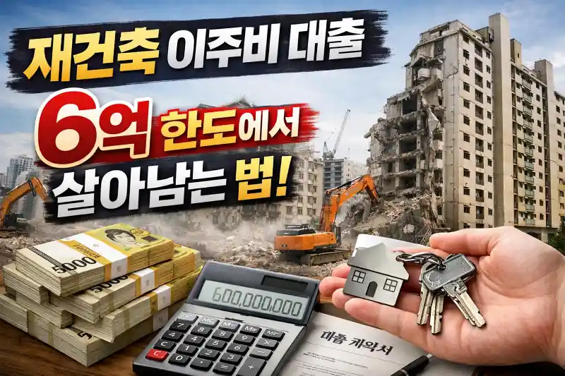 재건축 이주비 대출, 6억 한도에서 살아남는 법