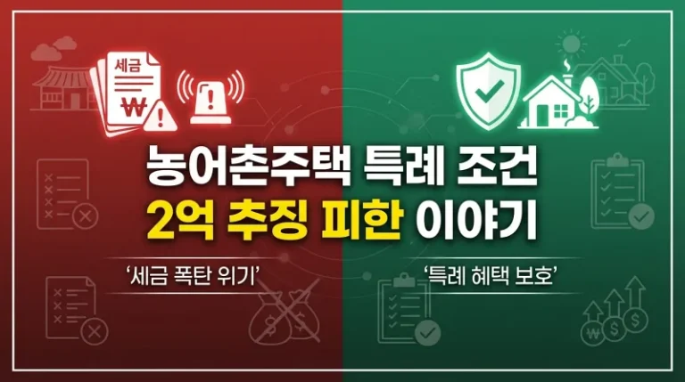 농어촌주택 특례 조건