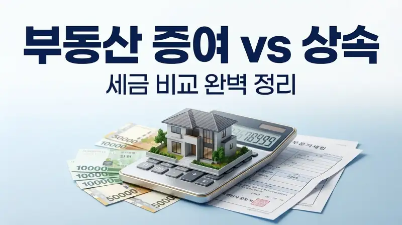 부동산 증여 vs 상속