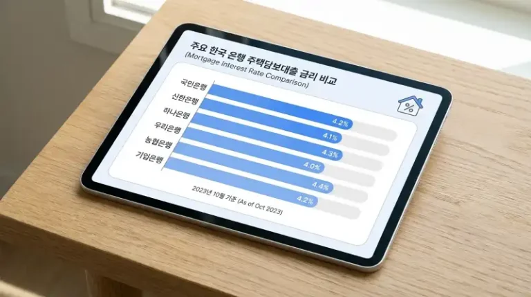 주택담보대출 금리 비교, 3억 빌린 내가 은행 5곳 돌며 알아낸 현실 금리 차이