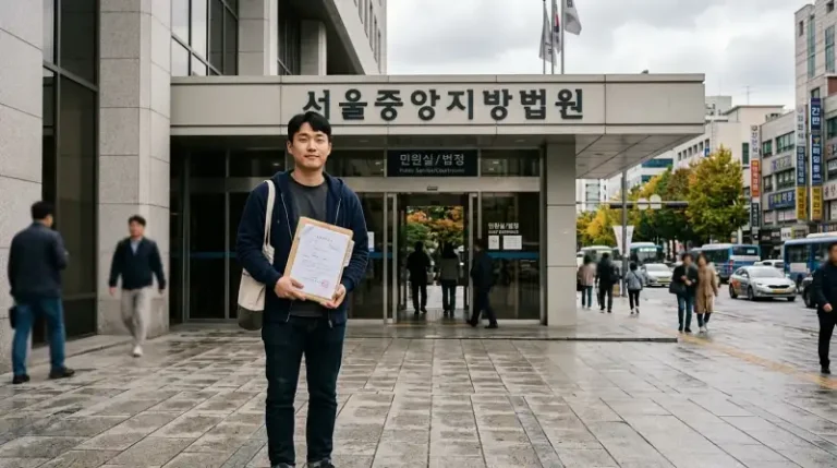 법원 앞 임차인