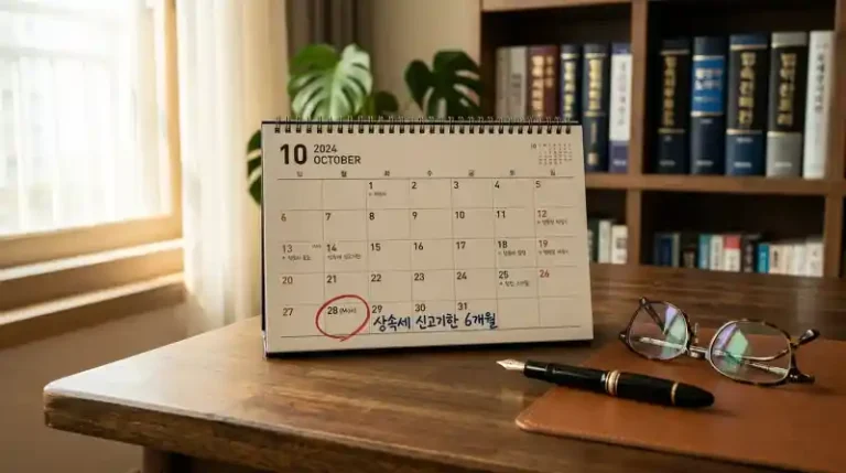 상속세 신고기한 달력