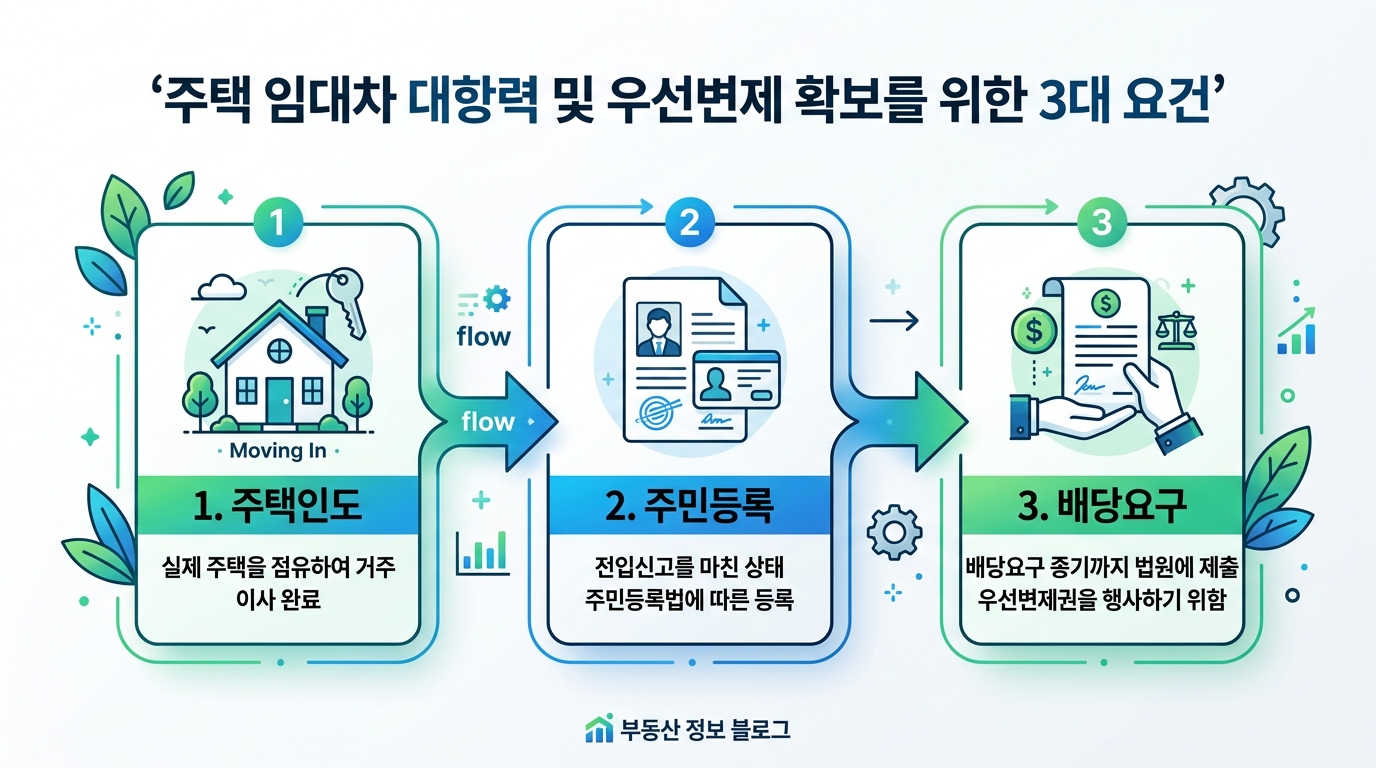 소액임차인 최우선변제 요건 3가지