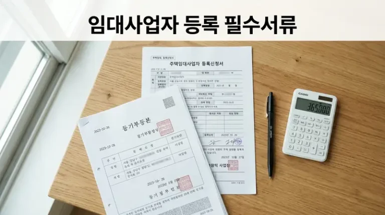 임대사업자 등록 필수서류