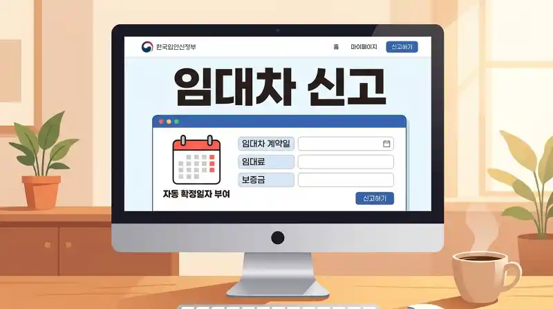 임대차 신고 시스템 화면