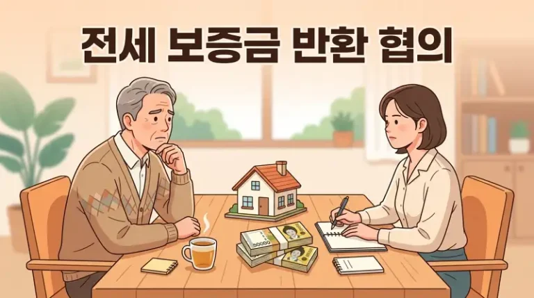 전세 보증금 반환 협의