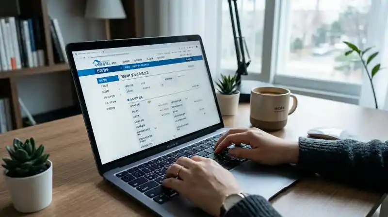 홈택스 신고 장면