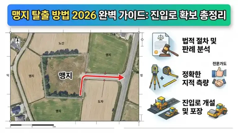 맹지 탈출 방법 2026 완벽 가이드