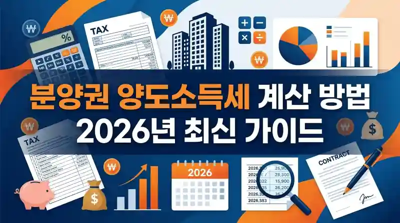 분양권 양도소득세 계산 방법 7단계