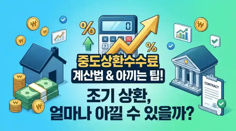 중도상환수수료율 총정리