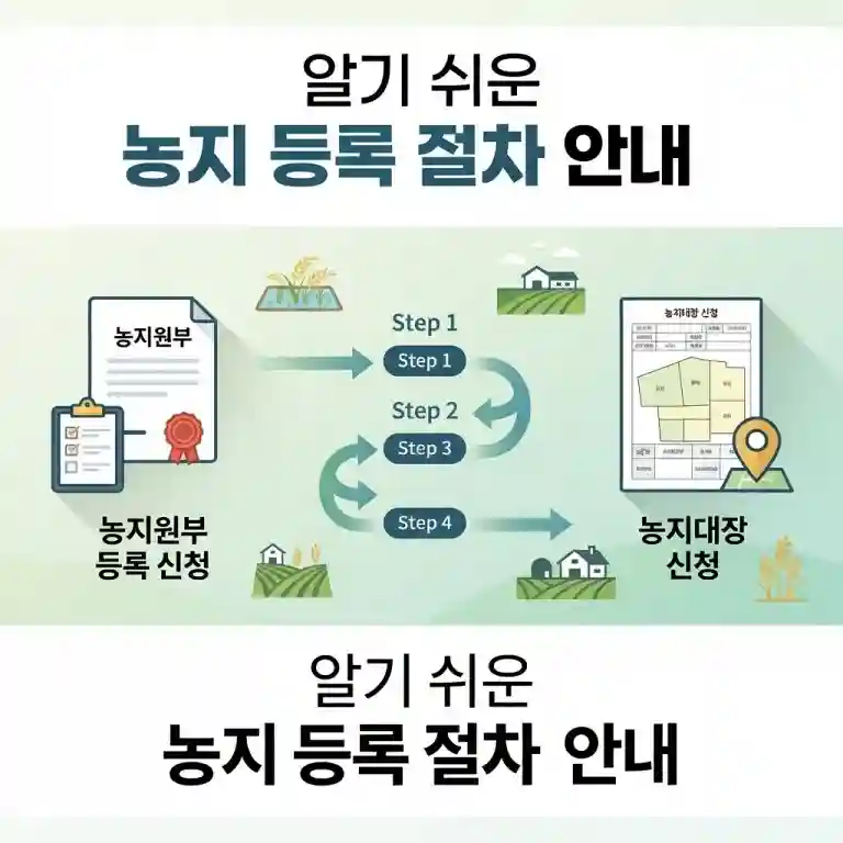 농지원부 등록 신청과 농지대장 신청 절차