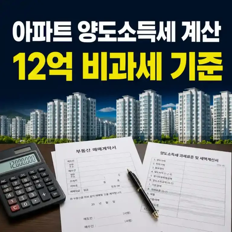 아파트 양도소득세 계산