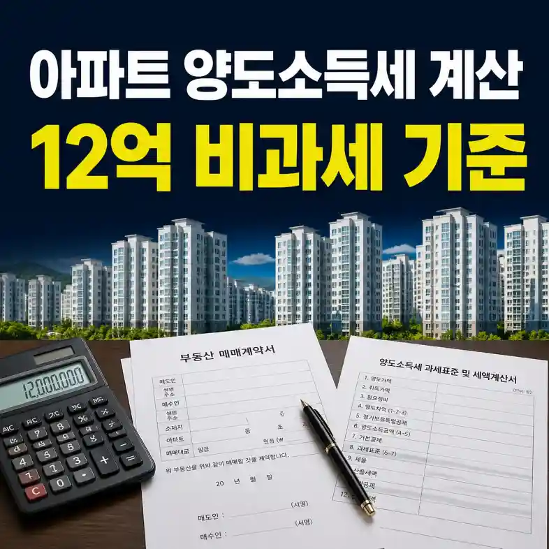 아파트 양도소득세 계산